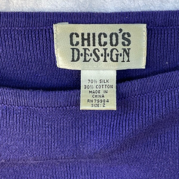 Chico’s Design Women’s Fashion Sleeveless Tank;EUC; L/12 - Picture 6 of 9